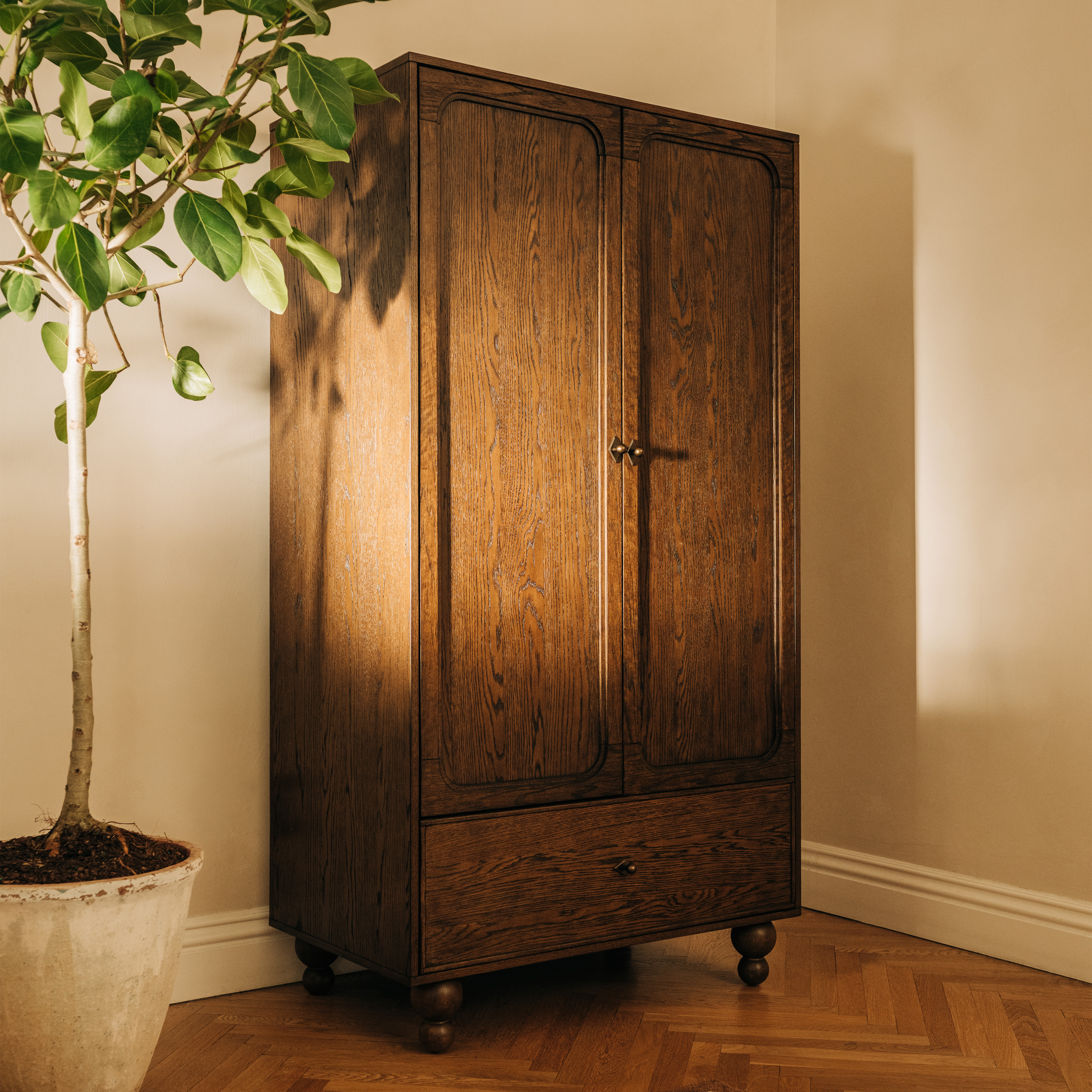 babyletto Astre Assembled Armoire by Nate Berkus - Toffee.
