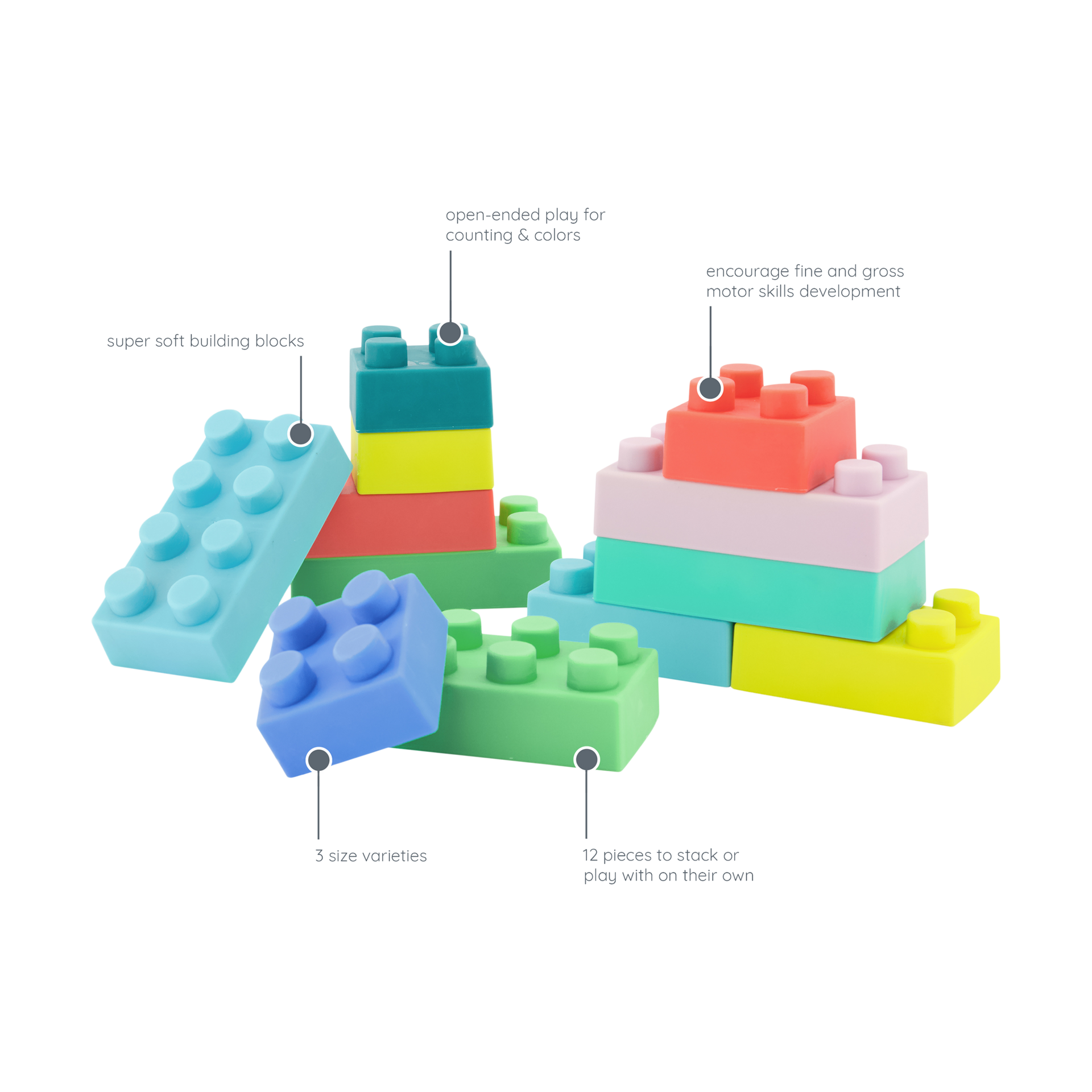 Infantino Super Soft 1st Building Blocks.