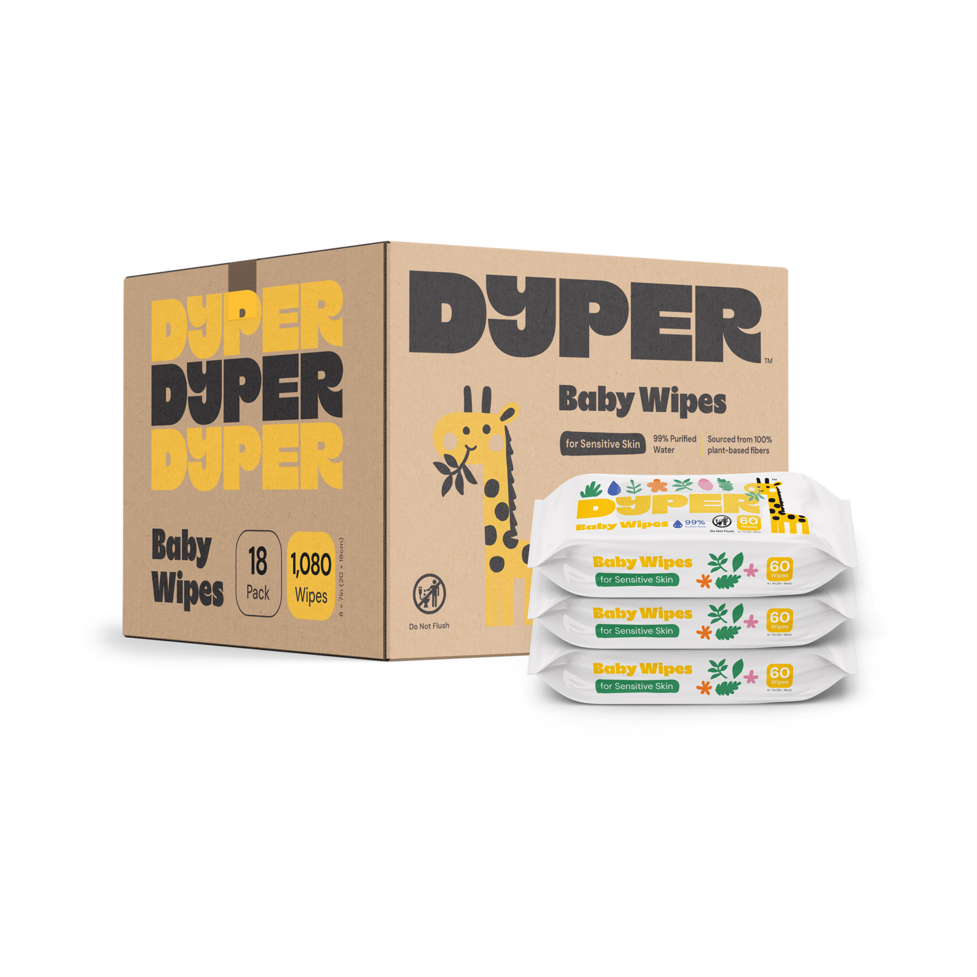 DYPER Simply Kind Baby Wipes.