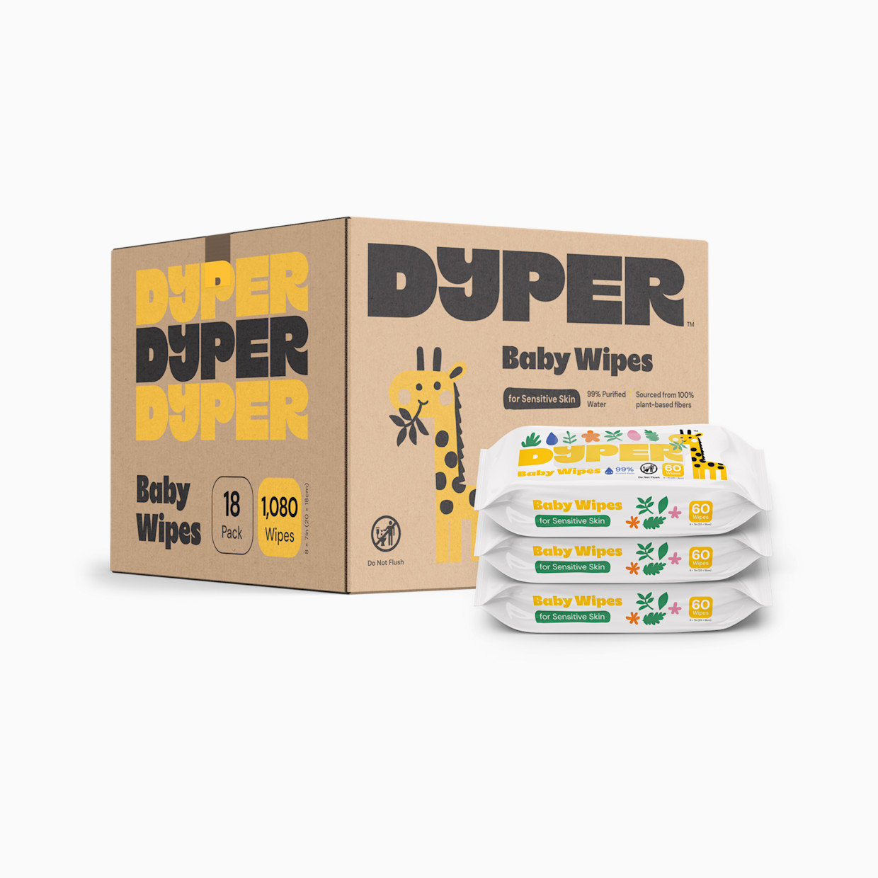 DYPER Simply Kind Baby Wipes - 1080.