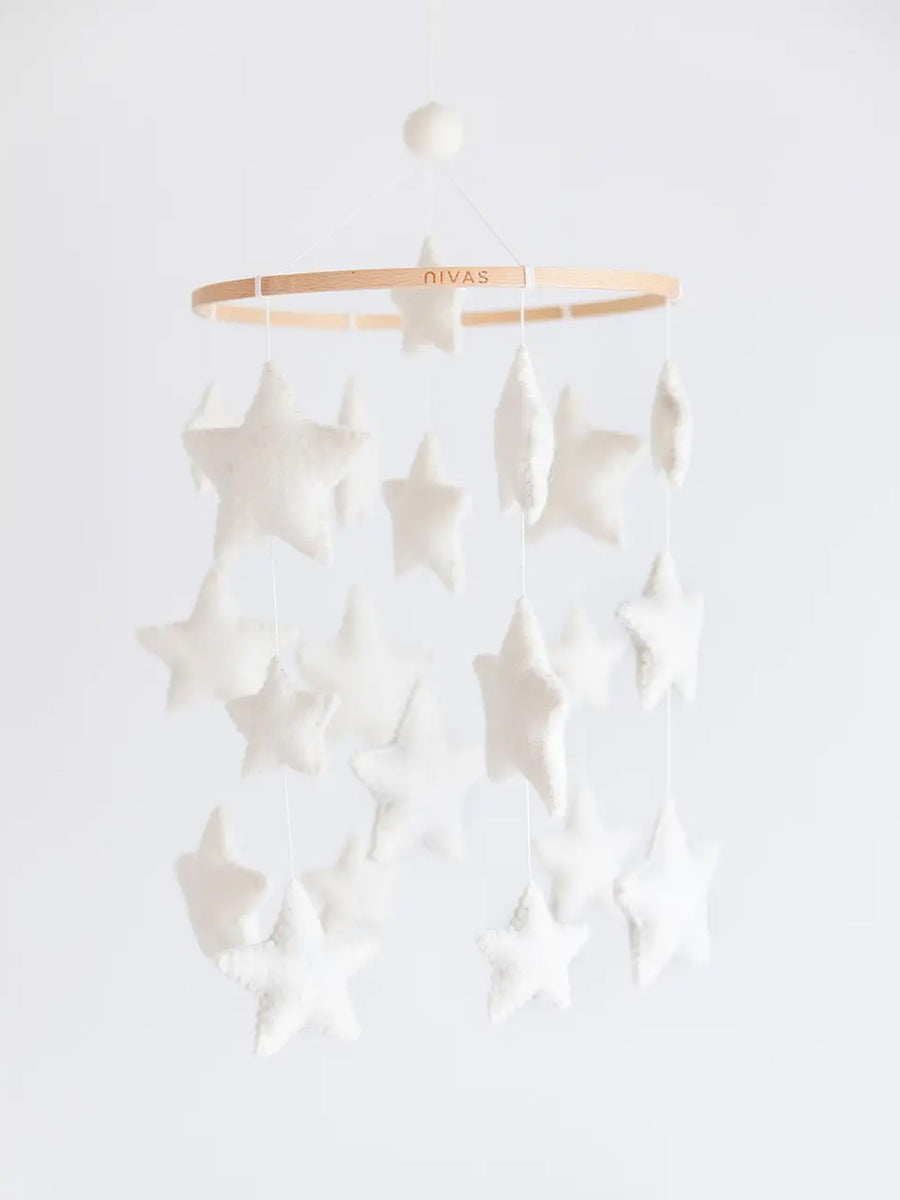 Colored Organics Star Crib Mobile.