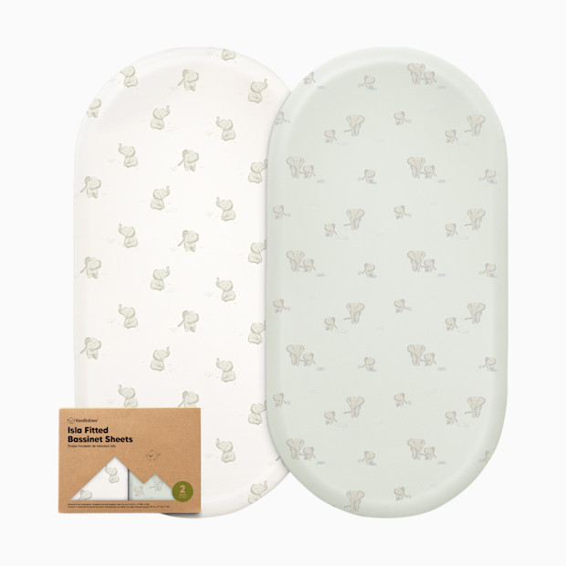 KeaBabies Isla Fitted Bassinet Sheets (2 Pack).