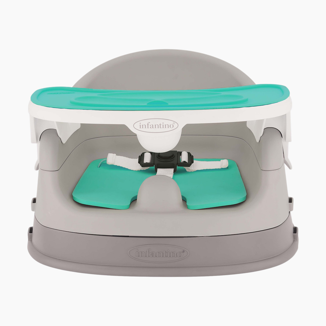 Infantino Grow With Me 3 in 1 Feeding Booster Deluxe Teal Grey Babylist Shop
