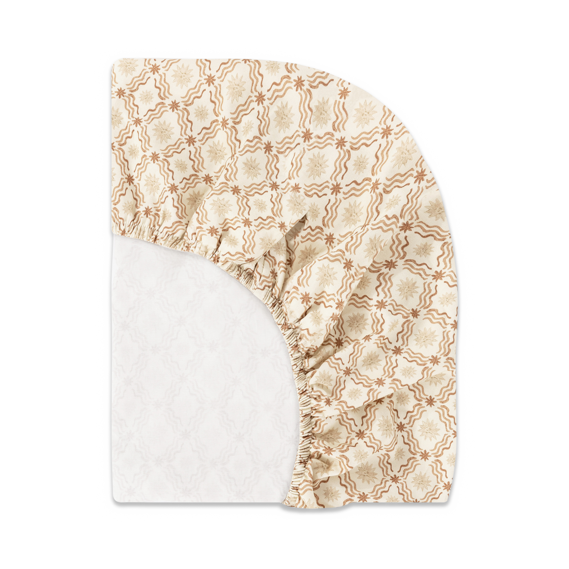 babyletto All-Stages Midi Organic Brushed Cotton Crib Sheet - Autumn Star.