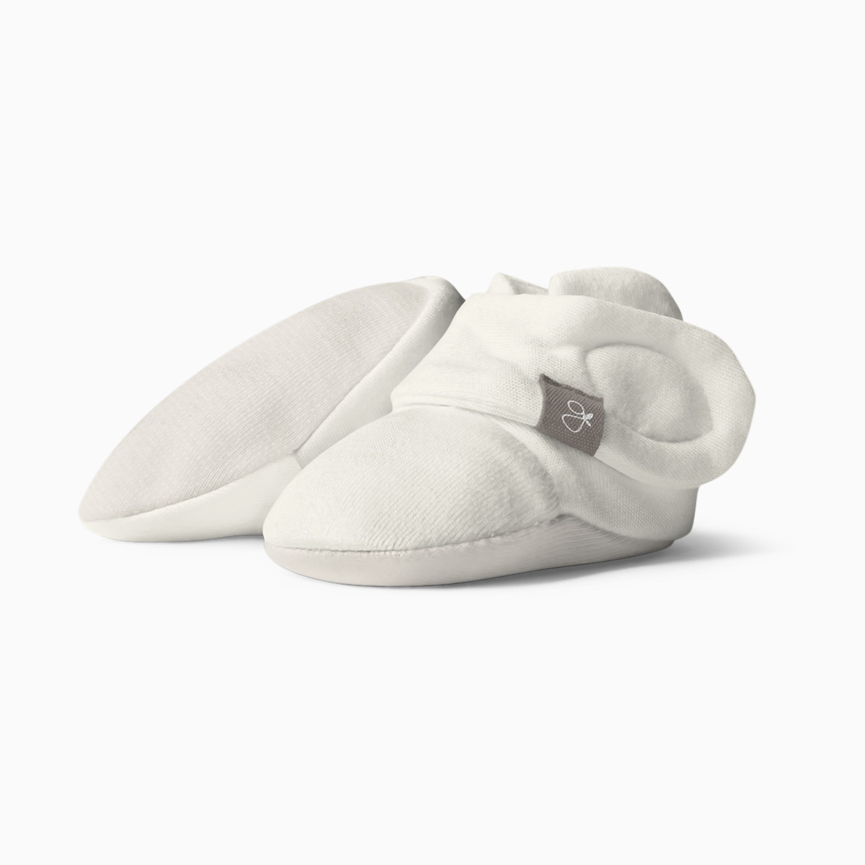 Goumi Kids Stay-On Baby Booties (2 pack) - Coastal + Cloud, 0-3 Months.