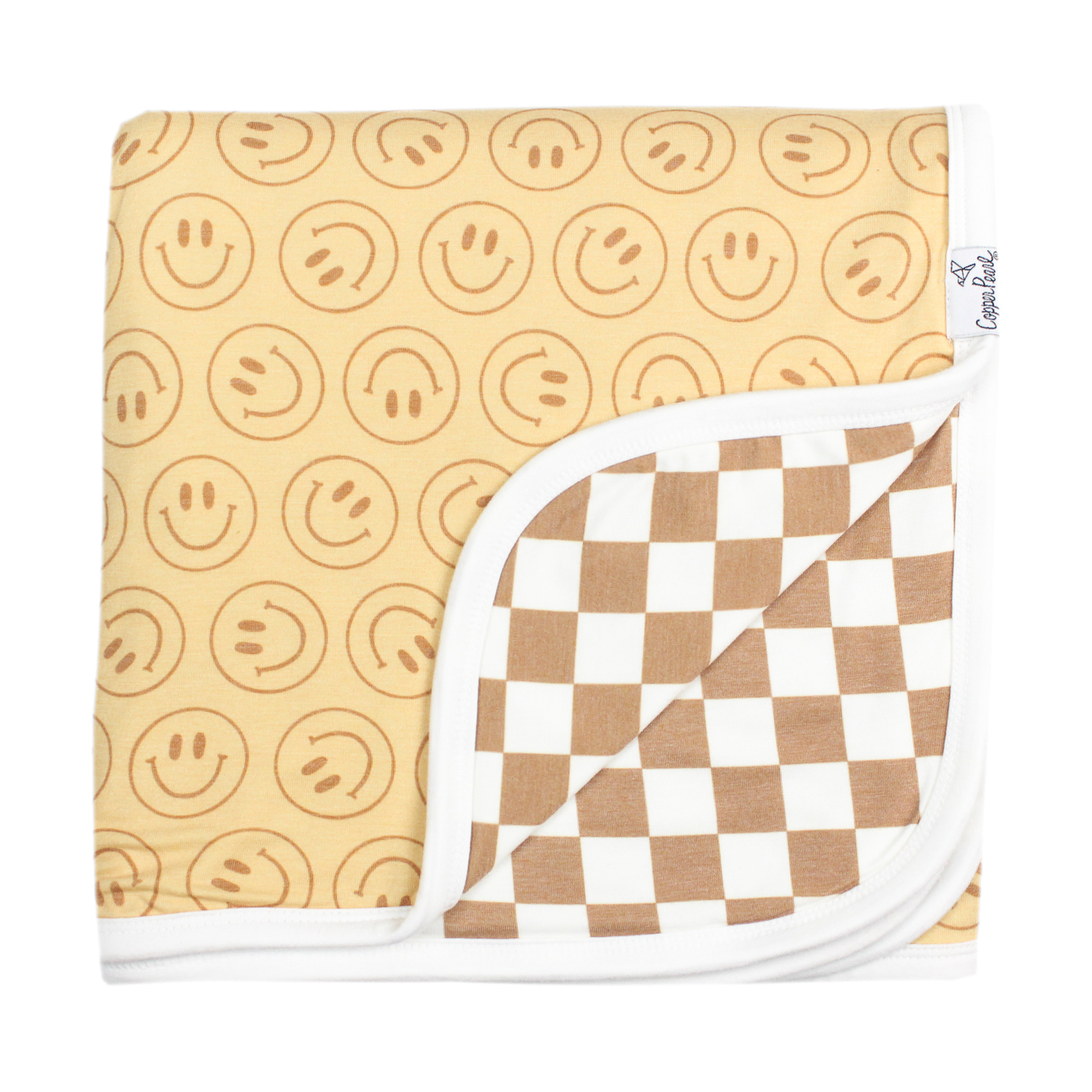 Copper Pearl Vance Three-Layer Baby Blanket: Soft Quilts for Boys & Girls | Breathable, Cozy Toddler Blanket | Premium Polyester/Rayon | 46x46