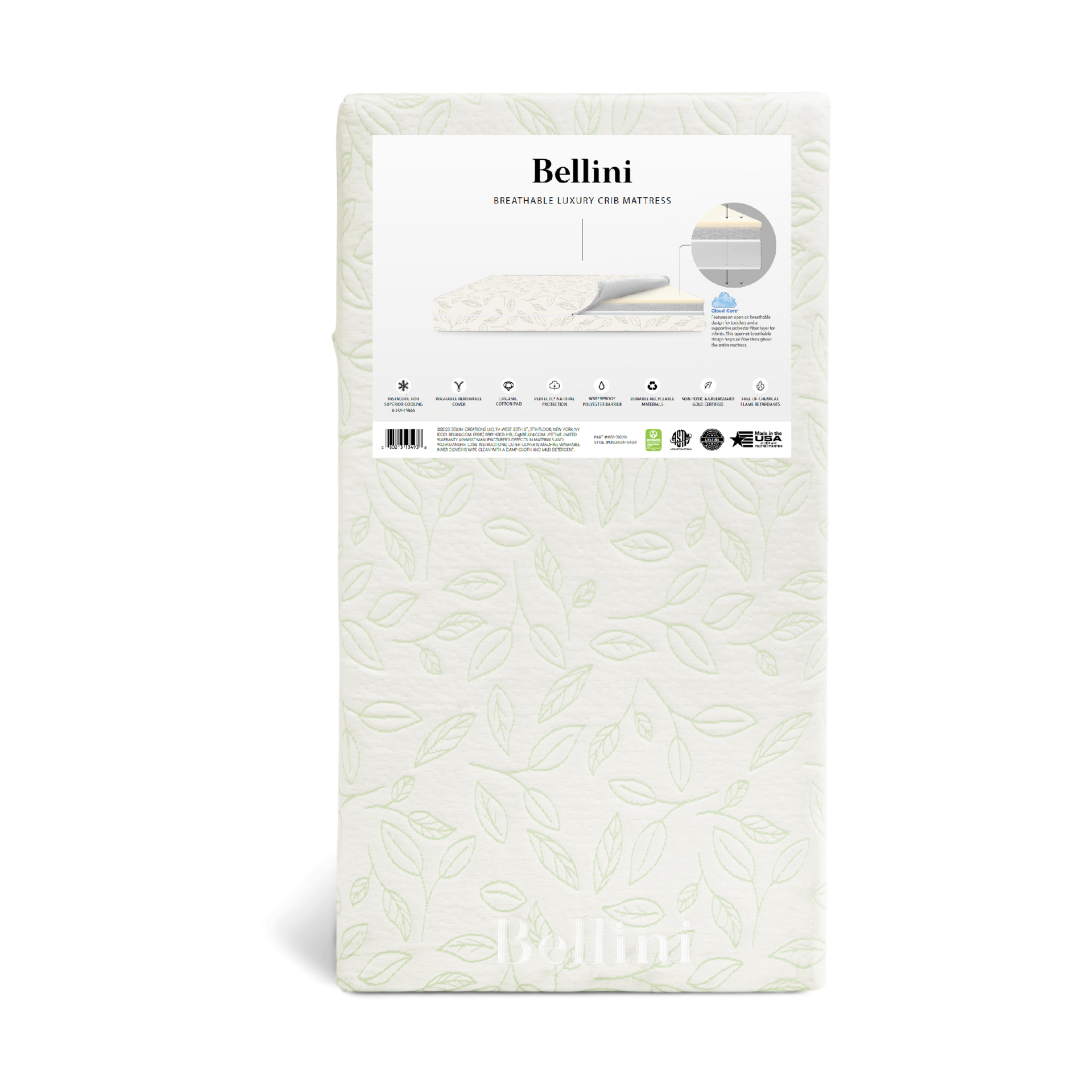 Bellini Breathable Luxury Crib Mattress.