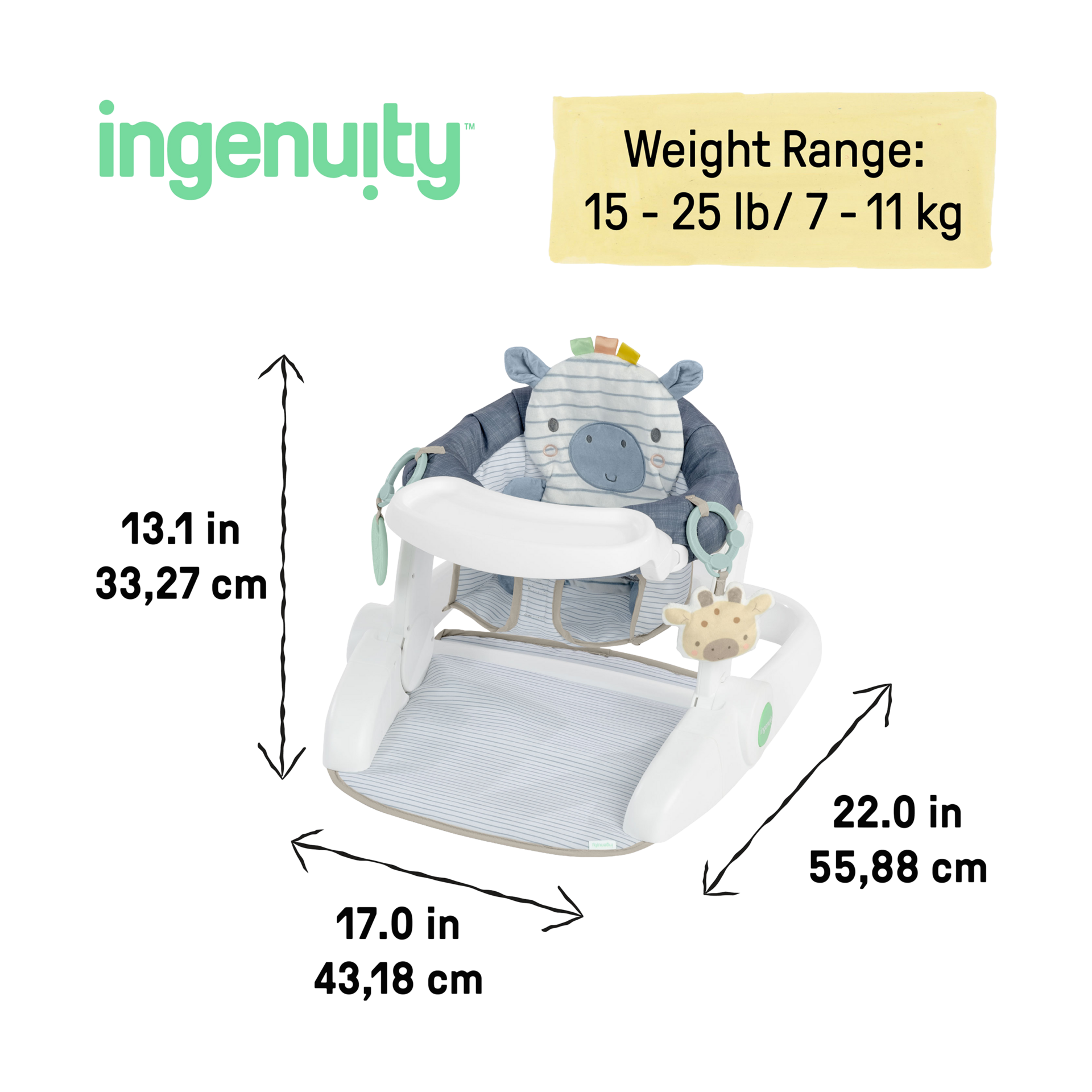 Ingenuity Prop Spot Learn-to-Sit Baby Floor Seat - Casi.
