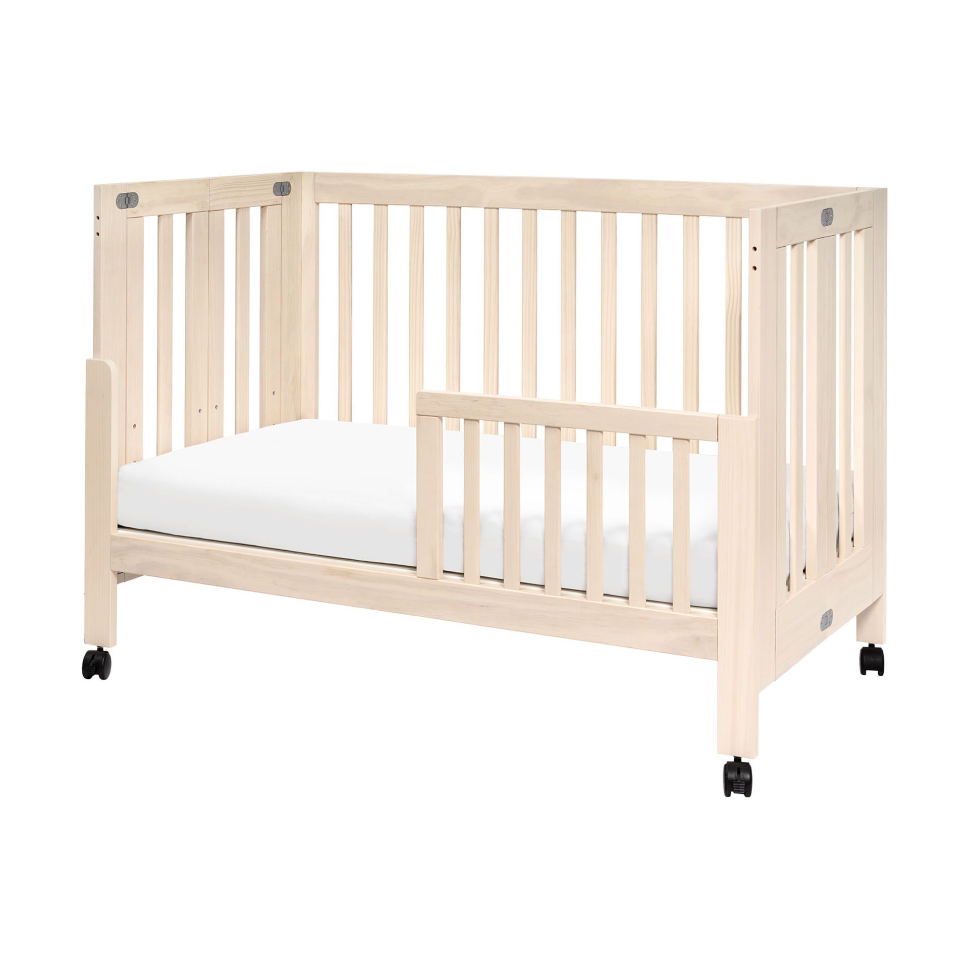 Babyletto Maki Full Size Portable Folding Crib With Toddler Bed