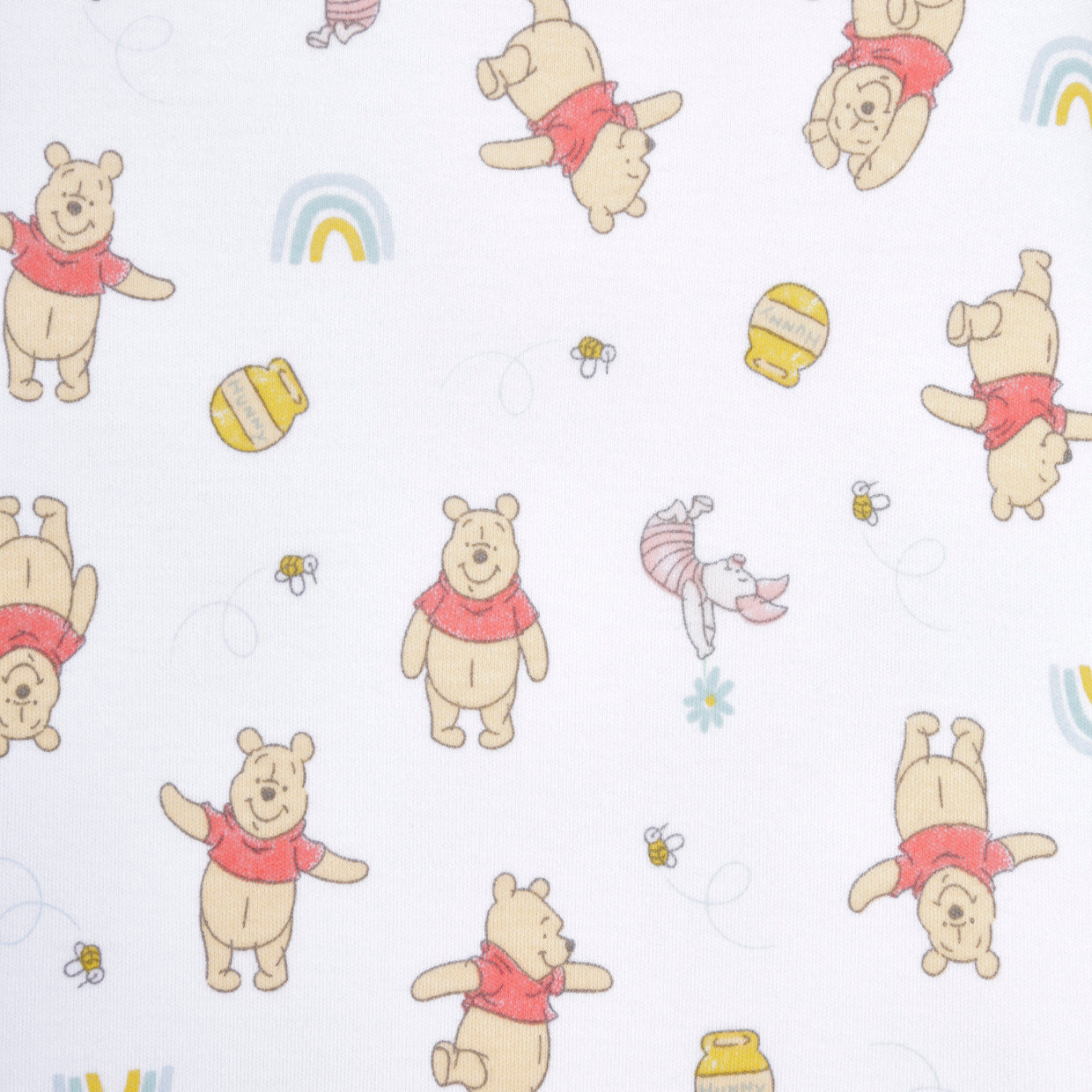 Halo Disney SleepSack Swaddle Cotton - Winnie Rainbows, Newborn.