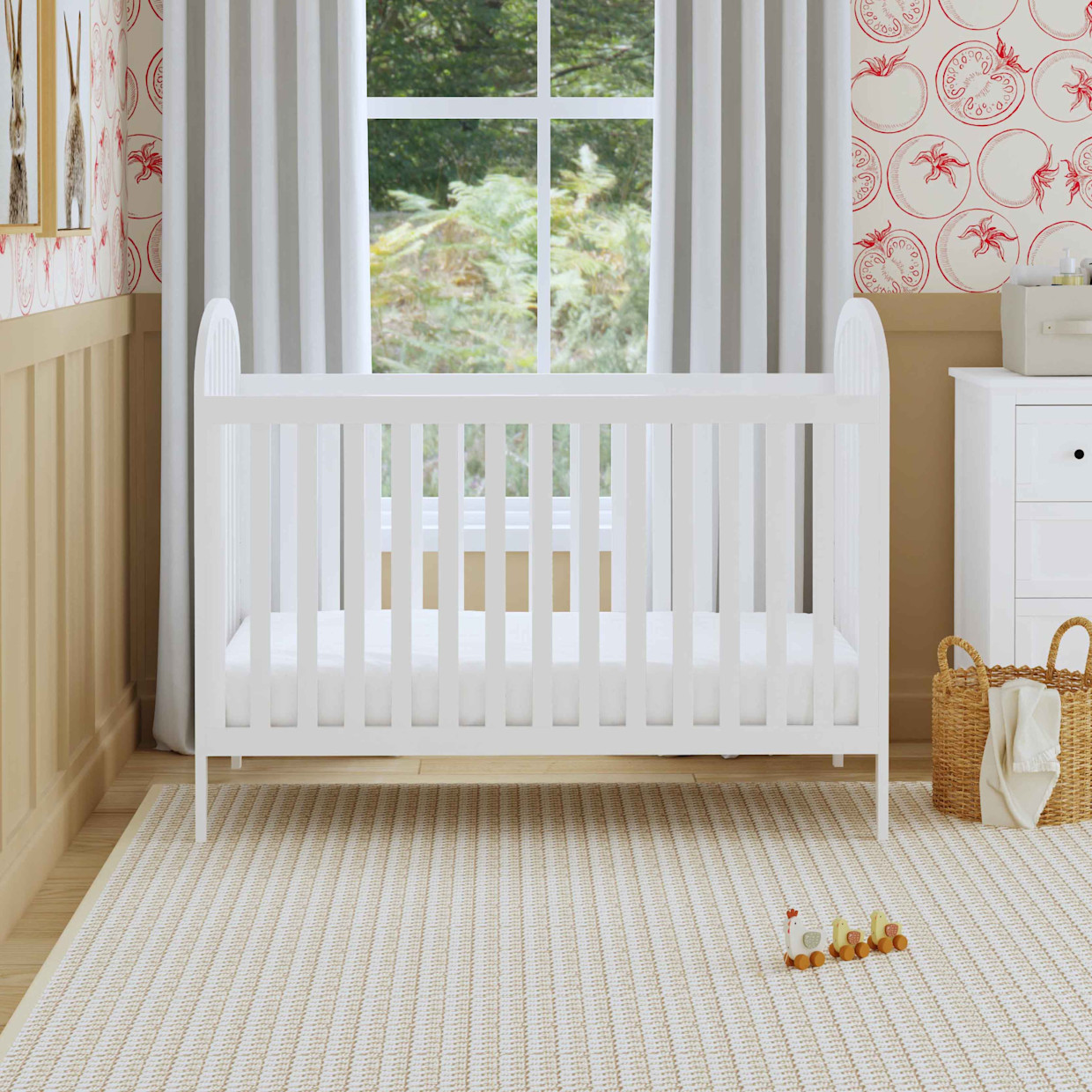 daVinci Beau 3-in-1 Convertible Crib - White.