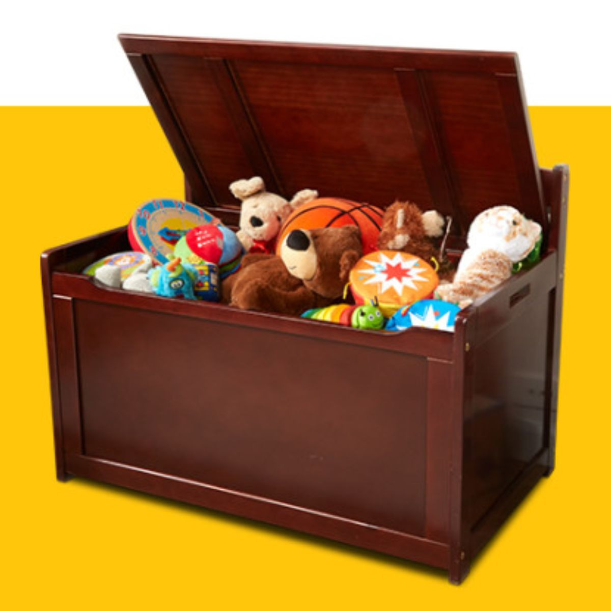 Melissa & Doug Wooden Toy Chest - Espresso.