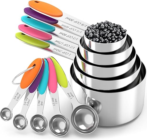TILUCK Measuring Cups and Spoons Set.