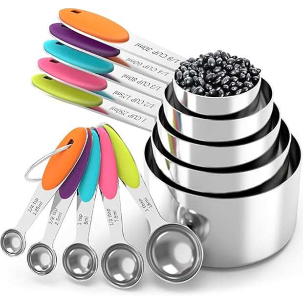 TILUCK Measuring Cups and Spoons Set.
