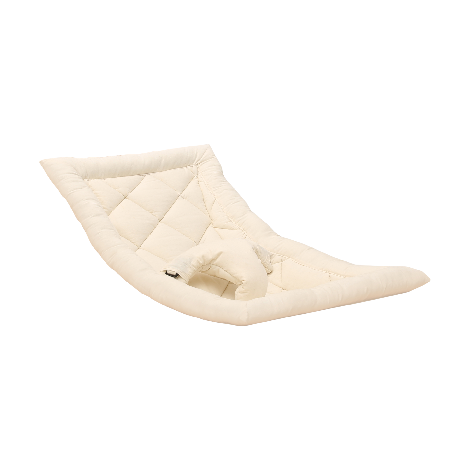 Charlie Crane LEVO Baby Rocker - Organic Milk, Walnut.