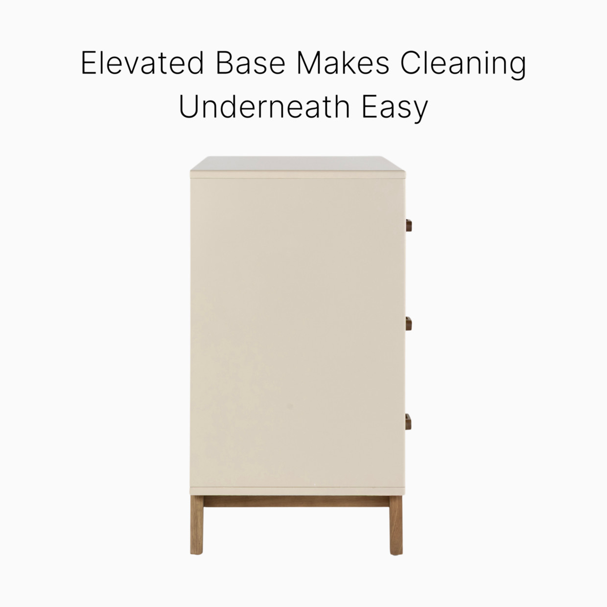 dadada Soho 5-Drawer Dresser - Almond Milk/Walnut.