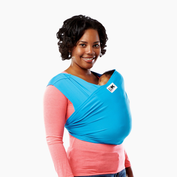Baby K'tan Active Baby Wrap Carrier - Ocean Blue, Small.