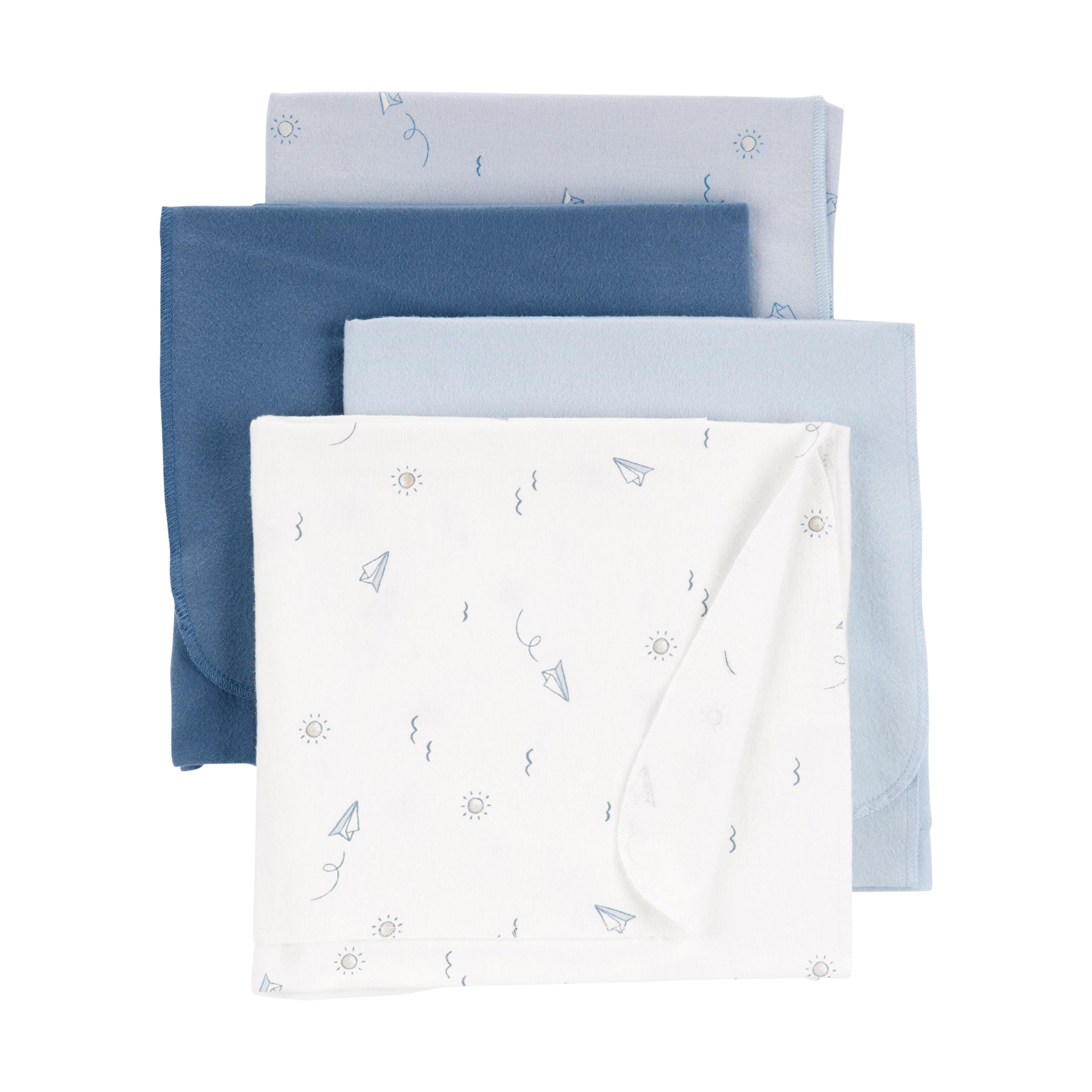 Carter's 4Pack Receiving Blankets Blue, Osz Babylist Shop