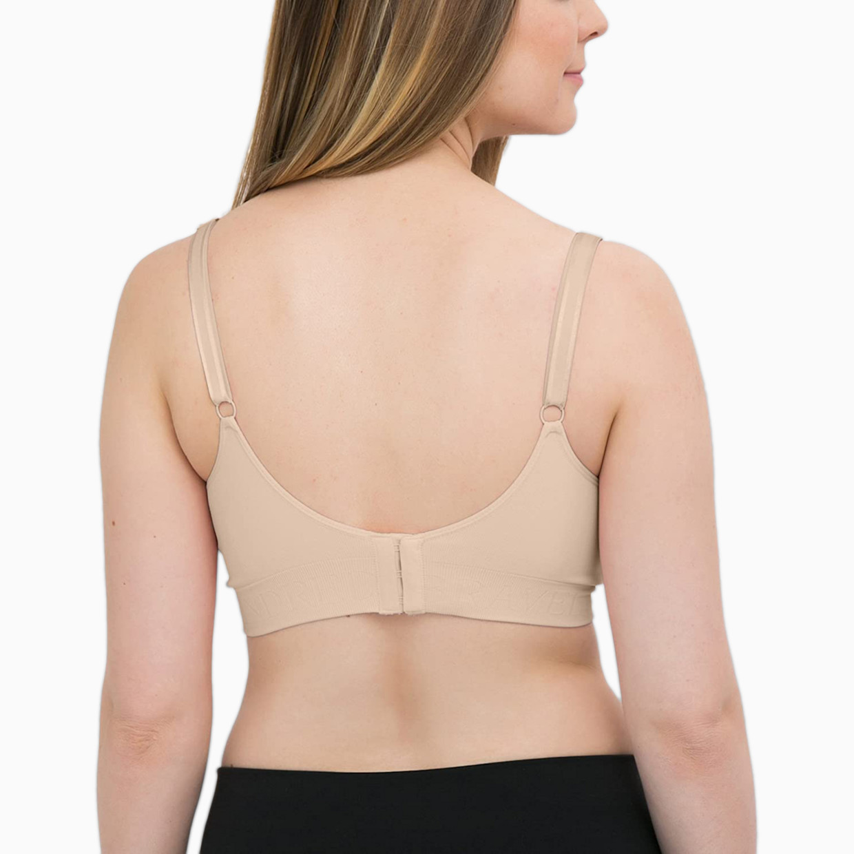 Kindred Bravely Simply Sublime Seamless Nursing Bra For Breastfeeding - Beige, Large.