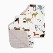 Little Unicorn Ultra-Absorbent Premium Burp Cloth 2 Pack | Soft on Baby's Skin | Larger Size | Ergonomic Design | Set of 2 (Woof)