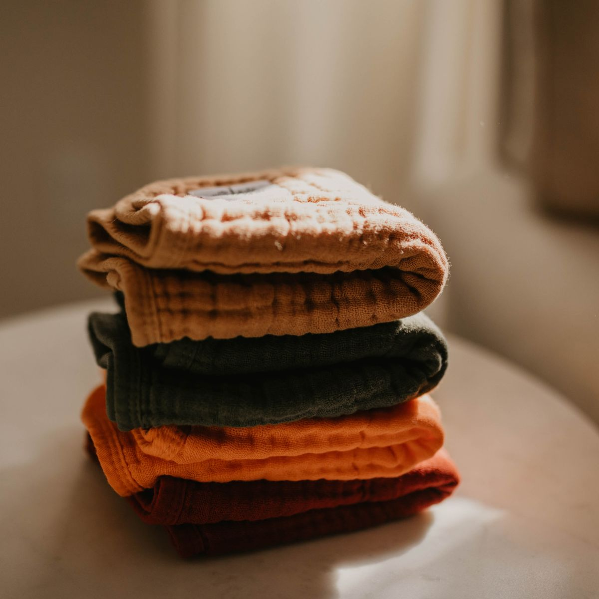 Parker Baby Co. Muslin Cotton Burp Cloths (4-Pack) - Estes Set.