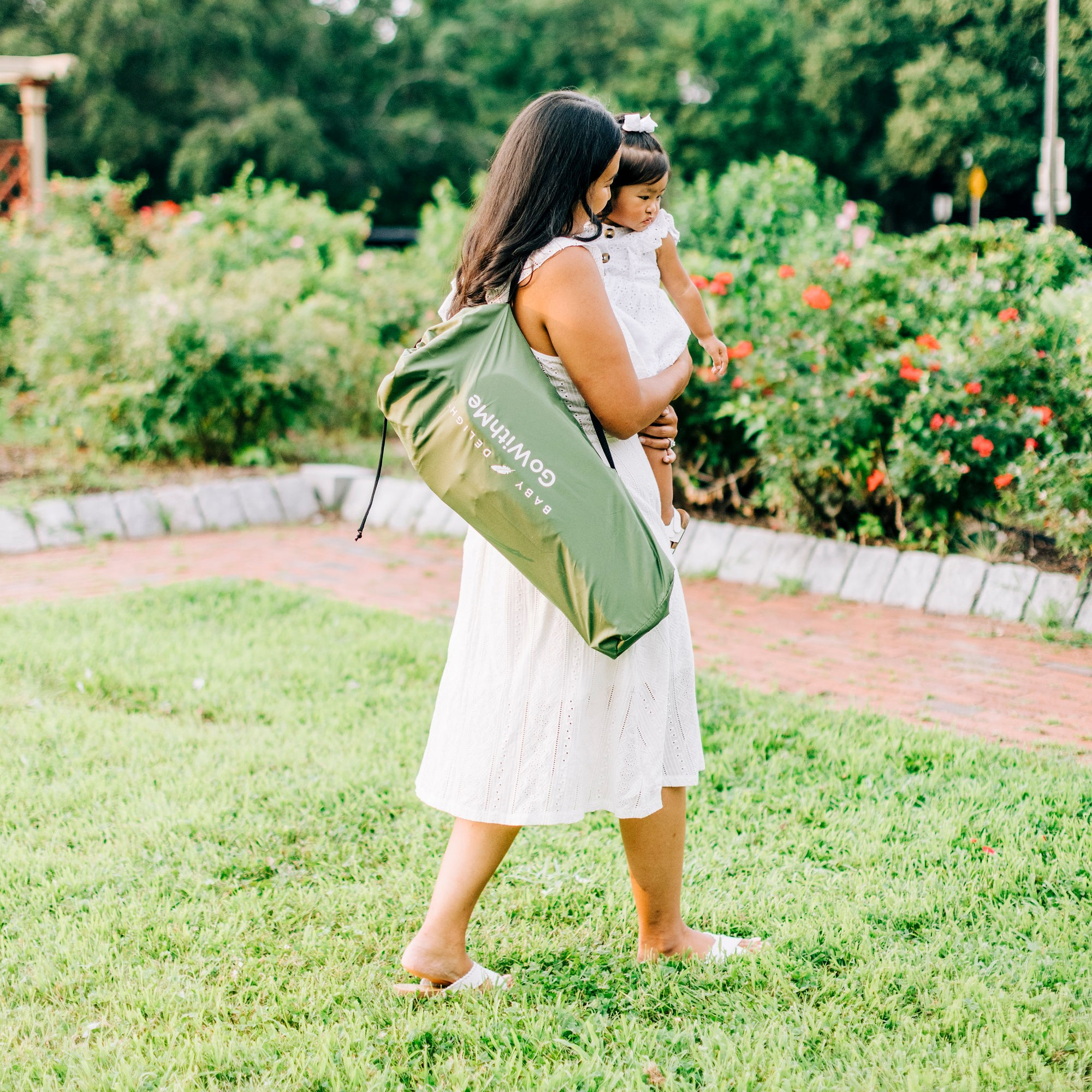 Baby Delight Go With Me Venture Deluxe Portable Chair - Moss Bud.