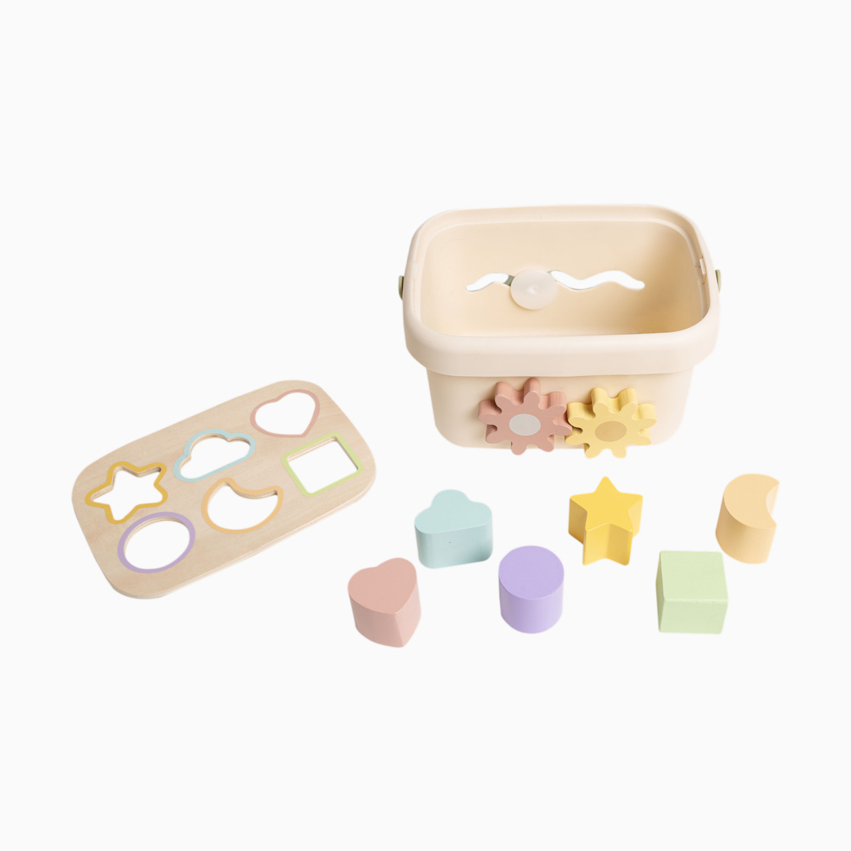 Pearhead Shape Sorter Carrying Bucket.