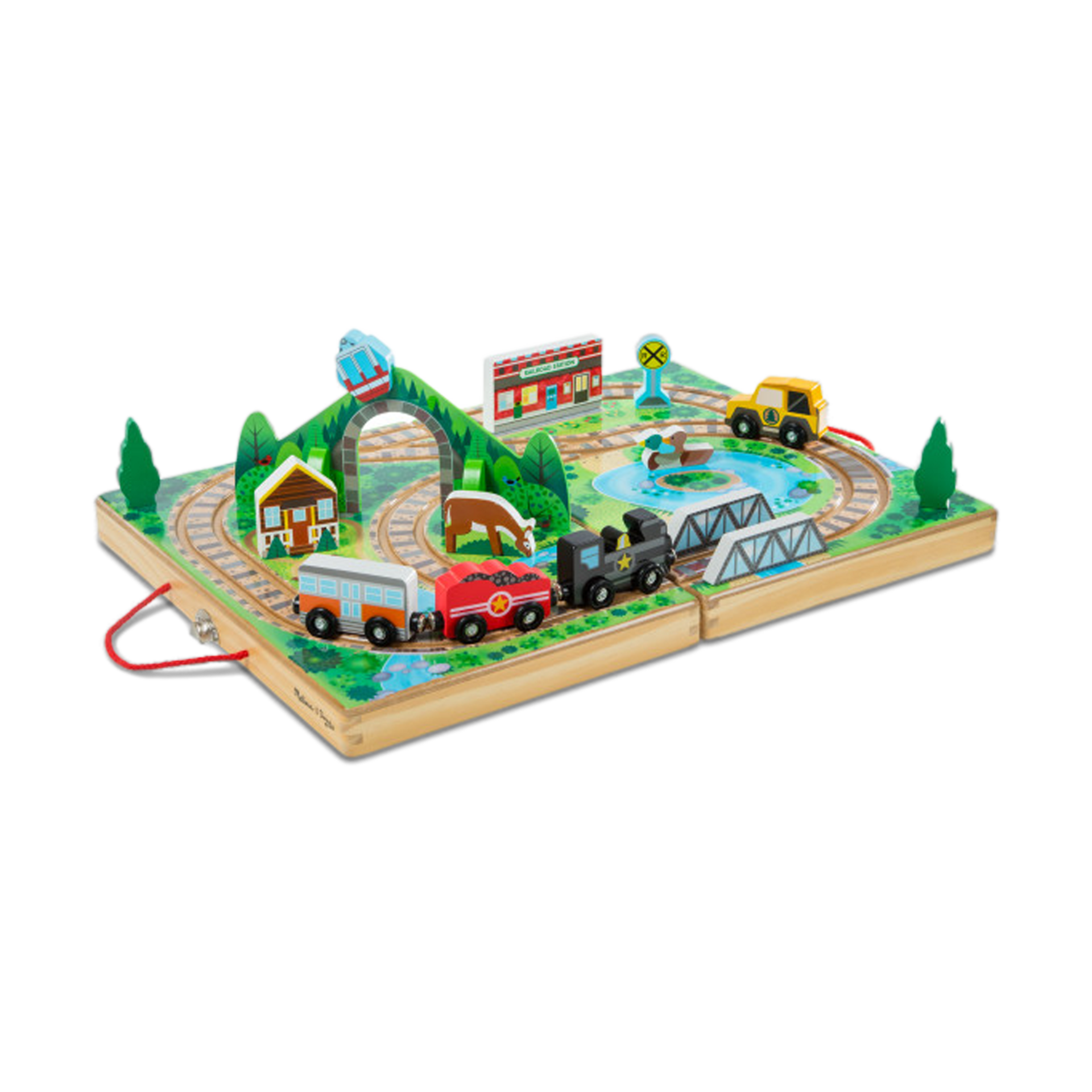 Melissa & Doug Take-Along Railroad - $29.39.