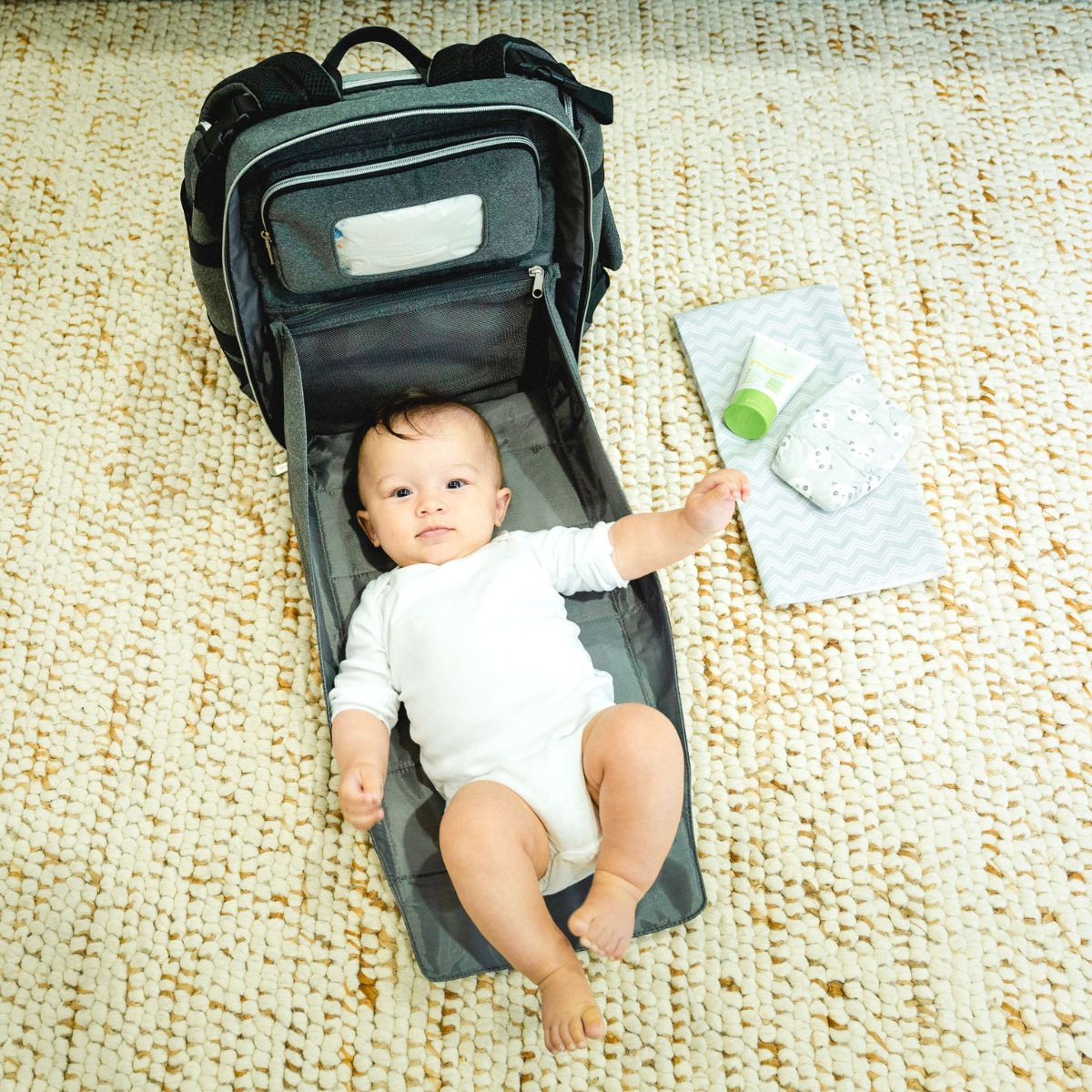 baby brezza ultimate changing station diaper bag backpack