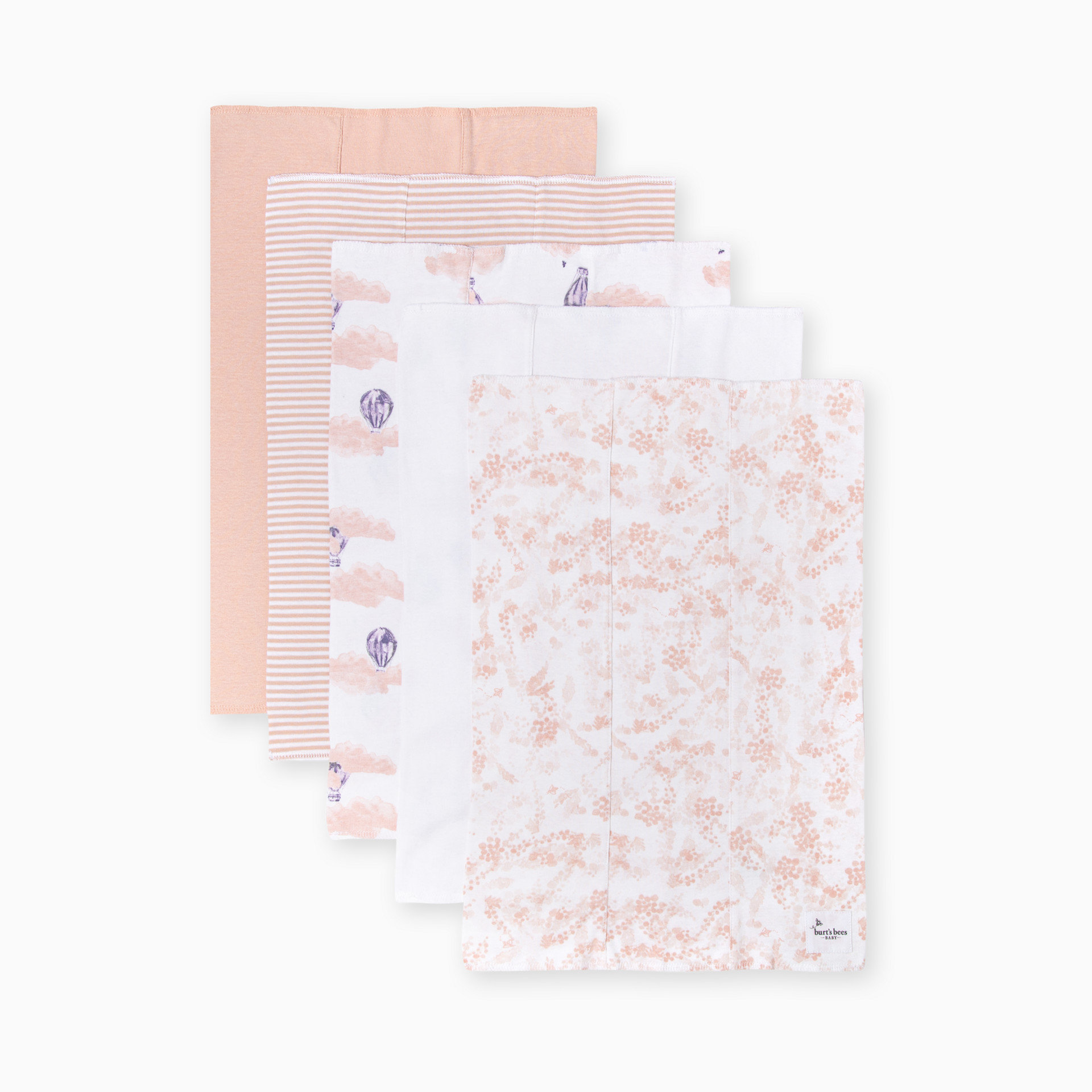 Burt's Bees Baby Organic Burp Cloth (5 Pack) - Floral | Babylist Shop