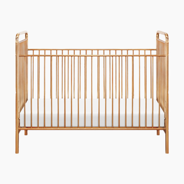 babyletto Jubilee 3-in-1 Convertible Metal Crib - Gold.