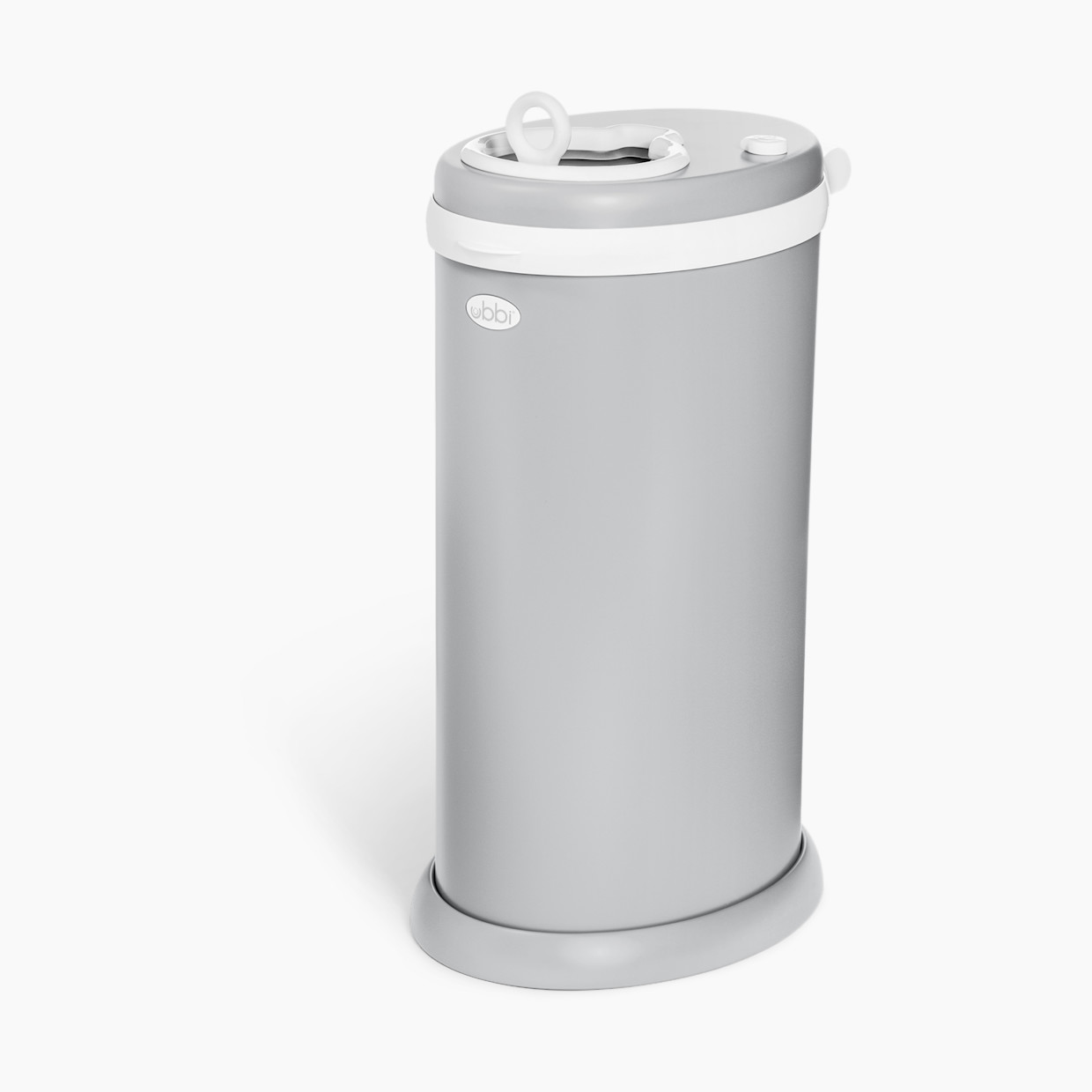 Ubbi Ubbi x Babylist Matte Steel Diaper Pail - Matte Gray.