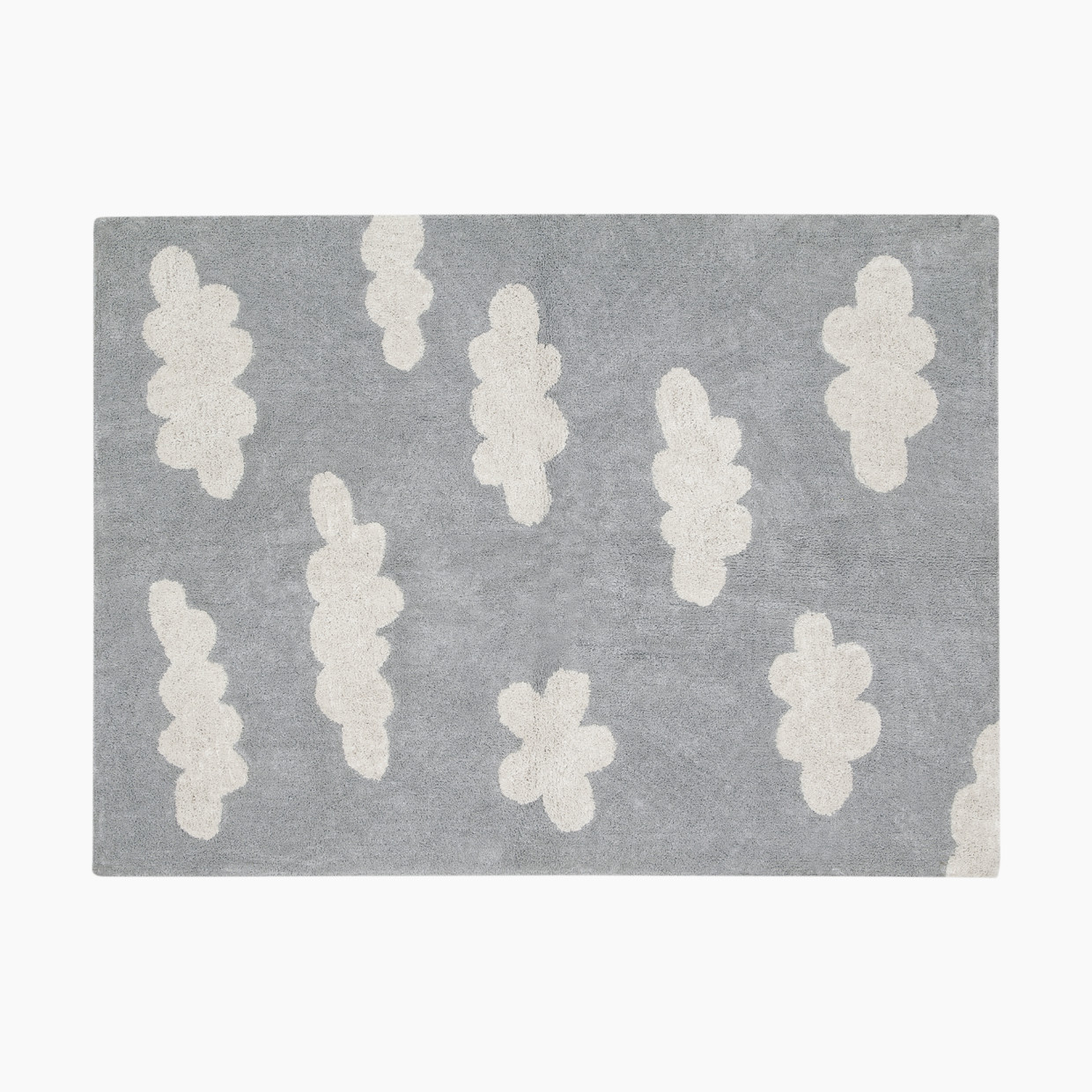 Lorena Canals Clouds Washable Rug - Grey, 5'3" X 4'.