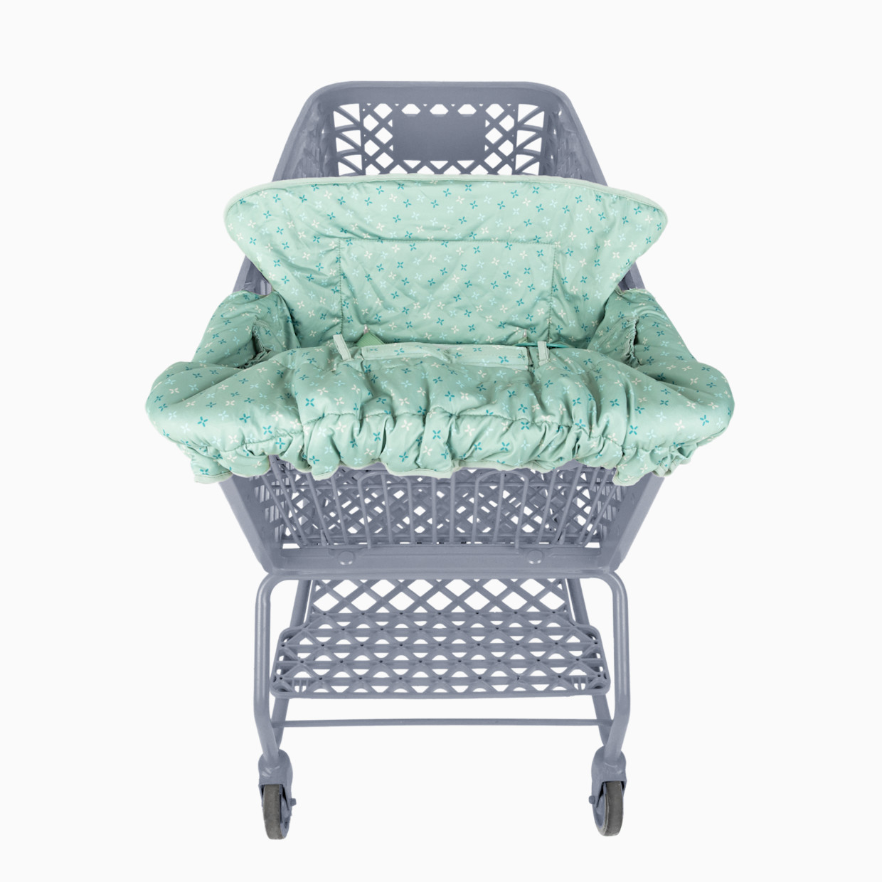 Sprucely Antibacterial Compact Shopping Cart Cover - Frosty Mint.