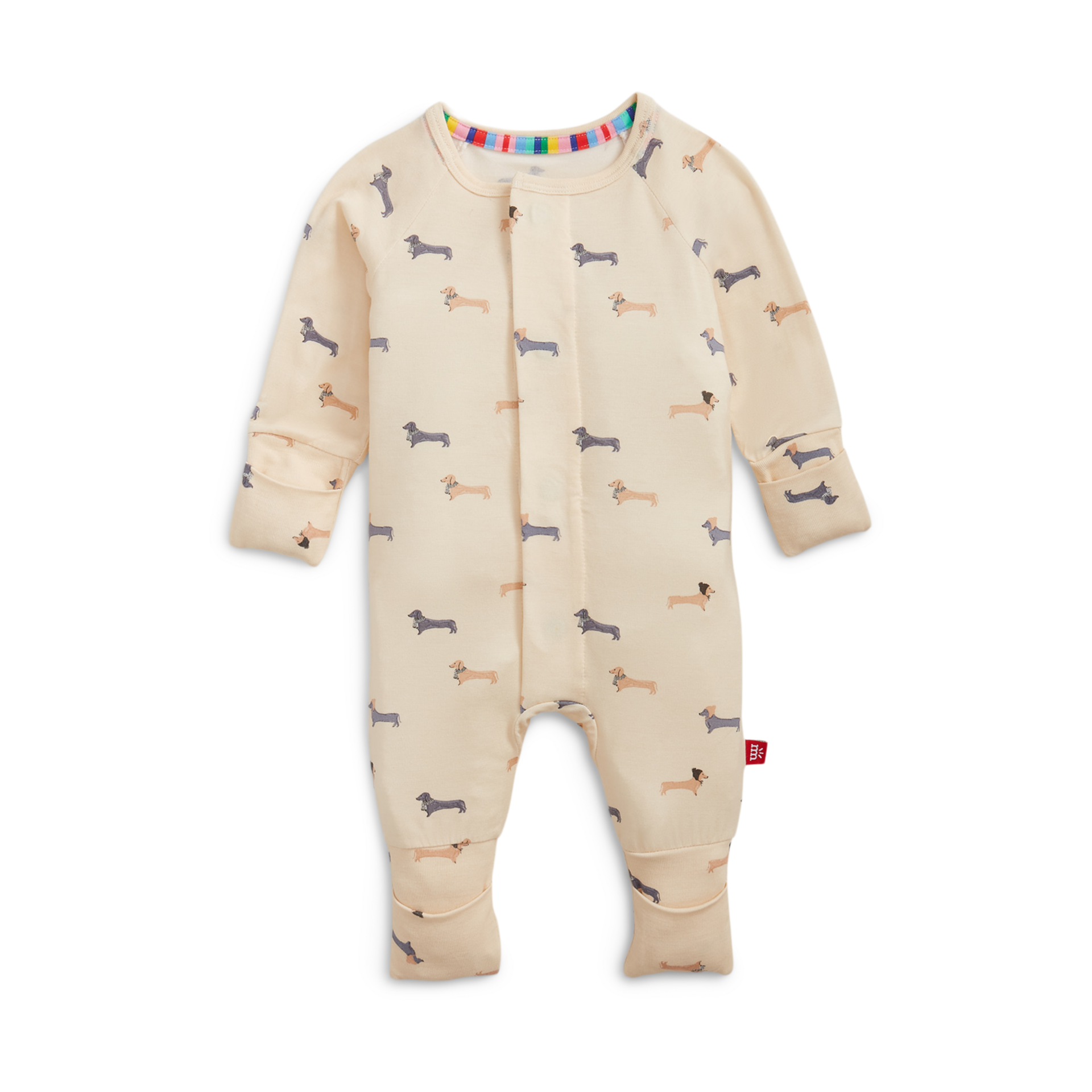 Magnetic Me Modal Magnetic Convertible Coverall - Beenie Von Weinie, Newborn.