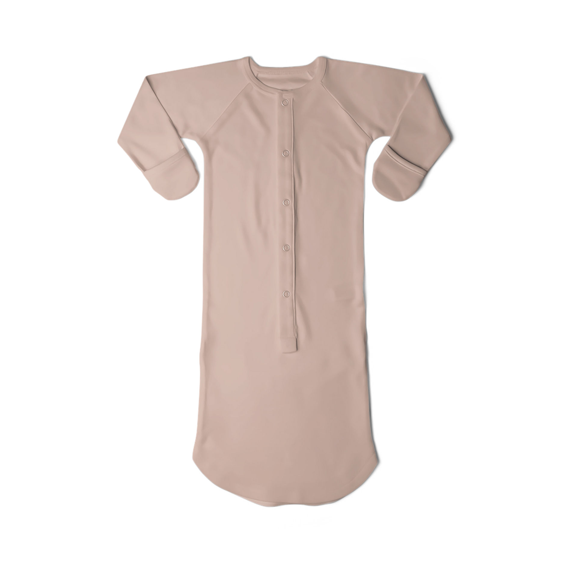 Goumi Kids 24hr Convertible Sleeper Baby Gown - Rose, 3-6 M.