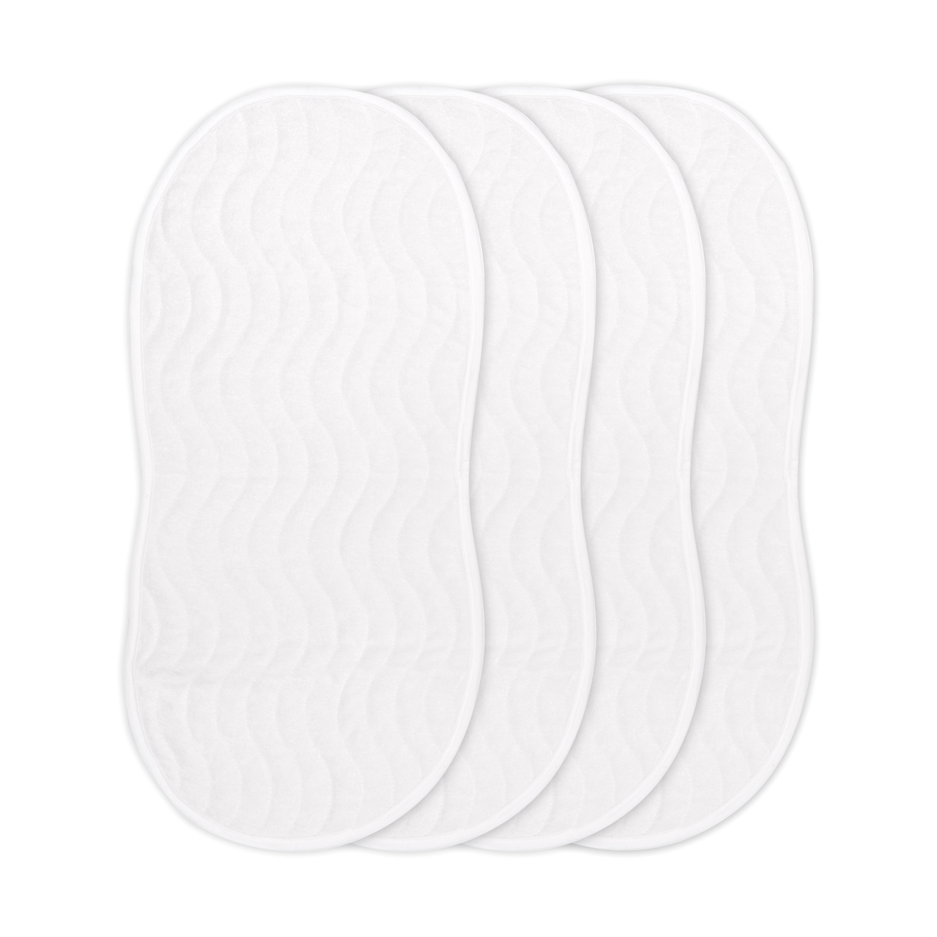 Ubbi Quilted Reusable Changing Pad Liners (4-Pack).