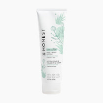 The Honest Company Hydrating Face + Body Lotion | Fast Absorbing, Naturally Derived, Hypoallergenic | Fragrance Free Sensitive, 8.5 fl oz