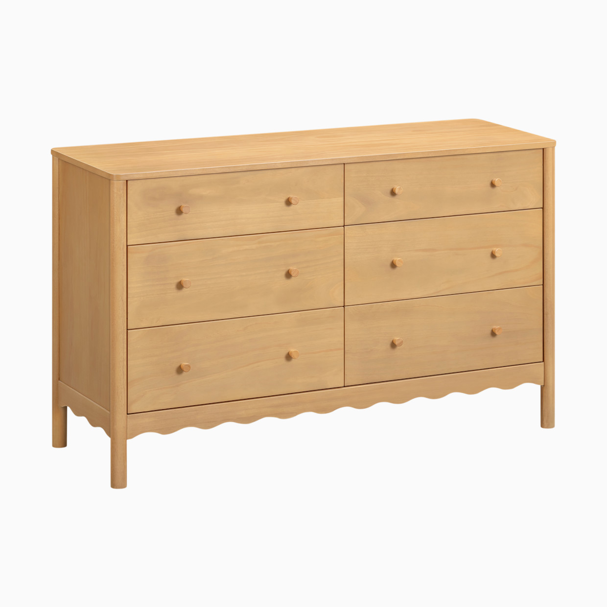 babyletto Swell 6-Drawer Assembled Dresser - Honey.