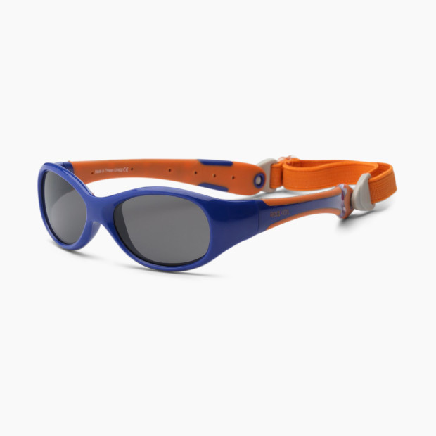 Real Shades Explorer Polarized Sunglasses - Navy/Orange, 0-24 Months.