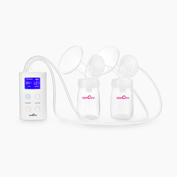 Spectra 9 Plus Premier Portable Rechargeable Breast Pump - White.