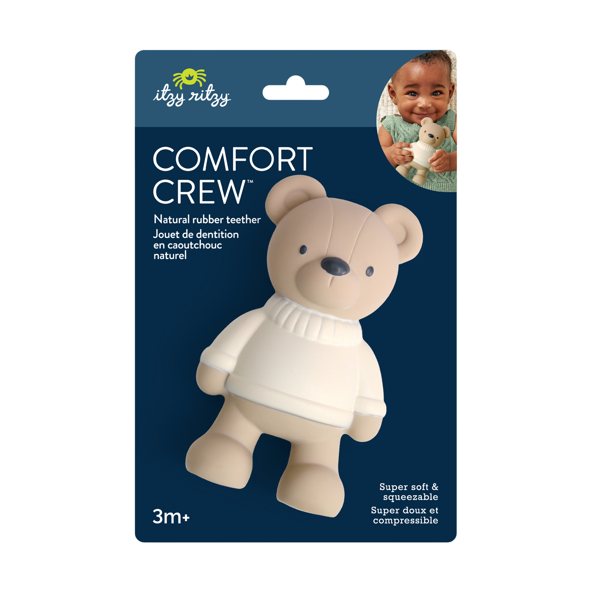 Itzy Ritzy Comfort Crew Teether - Bear.