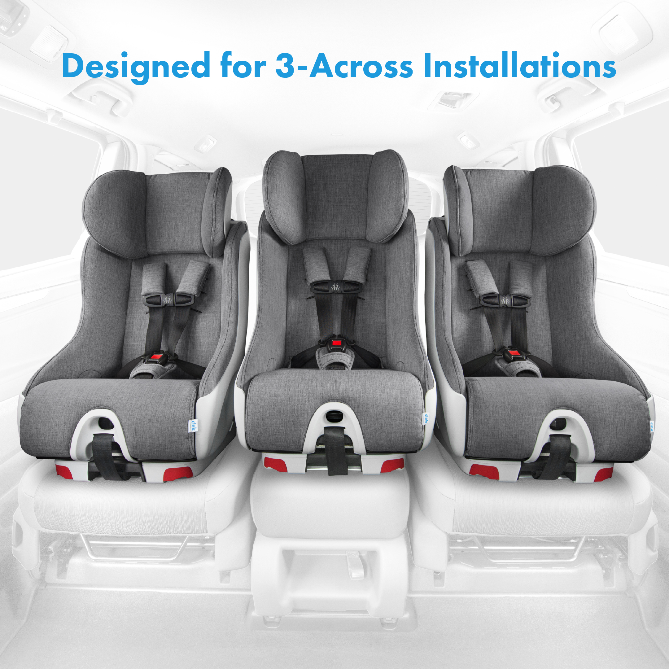 Clek Foonf Convertible Car Seat - Edge Ziip (Flame Retardant Free).