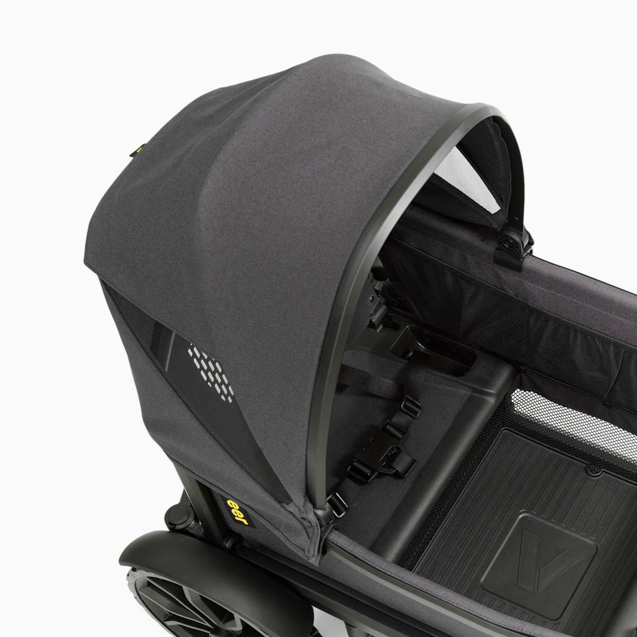 Veer Cruiser Wagon Retractable Canopy XL - Heather Grey.
