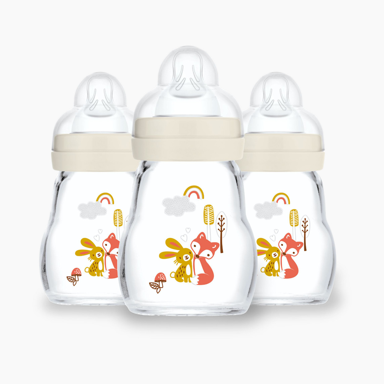 MAM Feel Good Slow Flow Premium Glass Bottle (3 Pack) - 5oz.