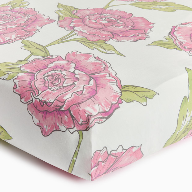 Soundly Percale Organic Crib Sheet.