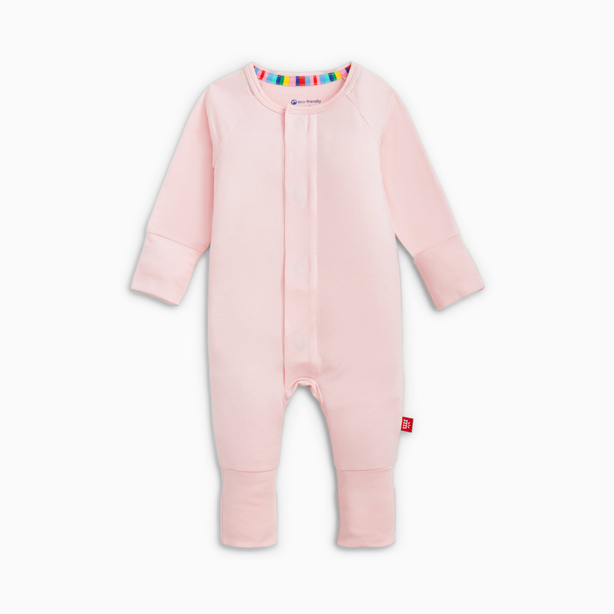 Magnetic Me Modal Magnetic Convertible Coverall - Pink Dogwood, Newborn.