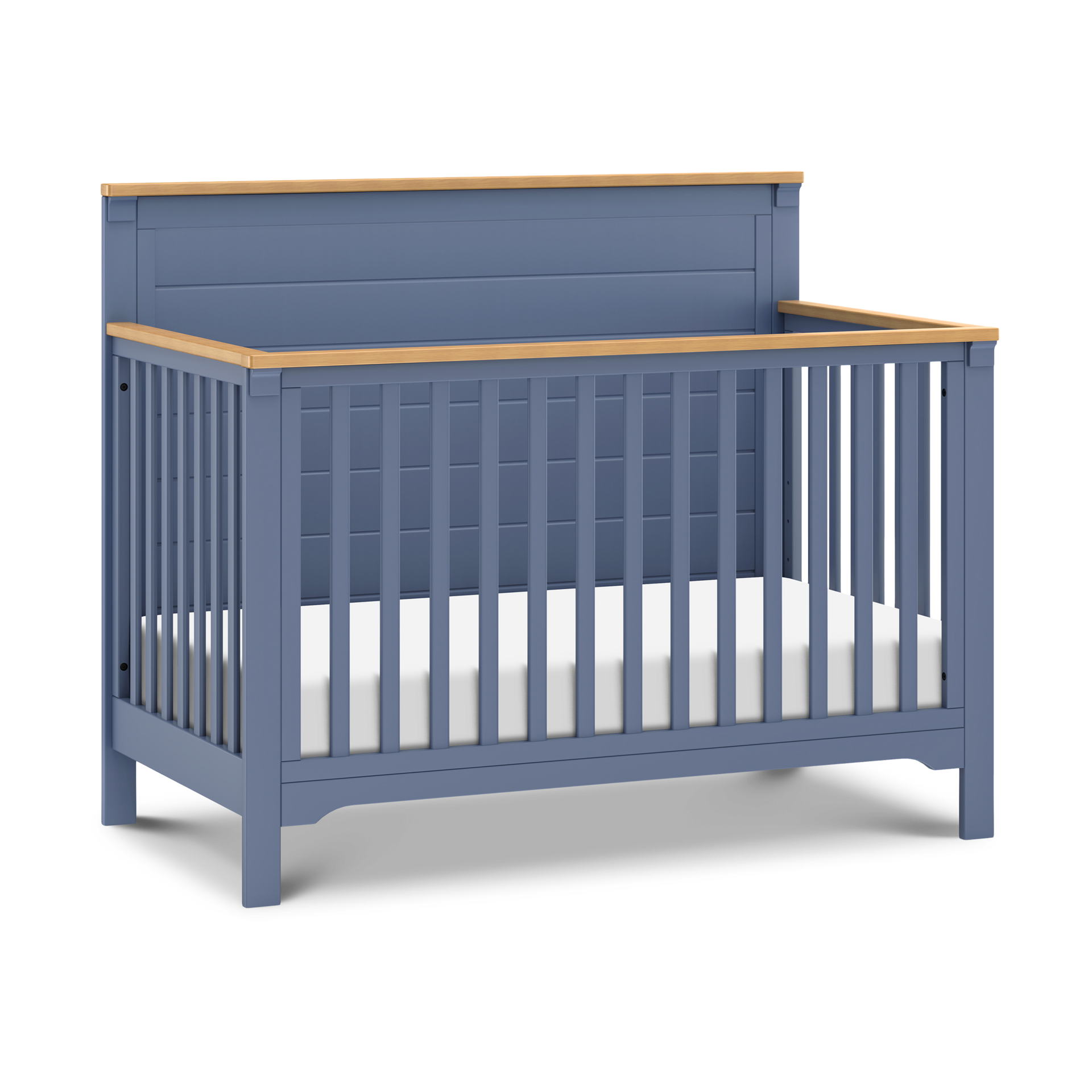 daVinci Shea 4-in-1 Convertible Crib - Cove Blue/Honey.