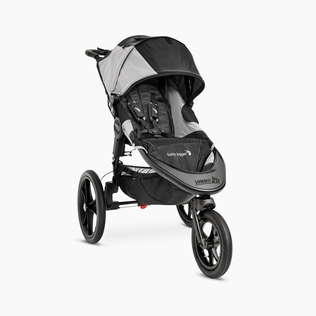 Baby Jogger Summit X3 Single Jogging Stroller - Black/Grey.