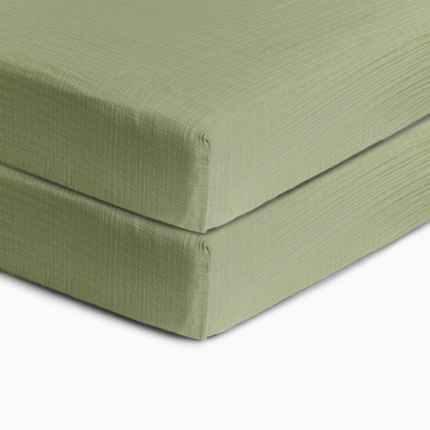Soundly Organic Cotton Muslin Crib Sheet (2 Pack).